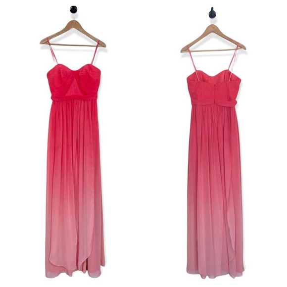 Sorella Vita Maid Your Way Dress size 8 Coral Ombre Convertible Bridesmaid NWT - Picture 2 of 12